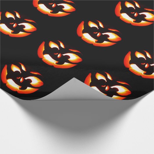 Vampire Jack-O-Lantern Geschenkpapier (Ecke)