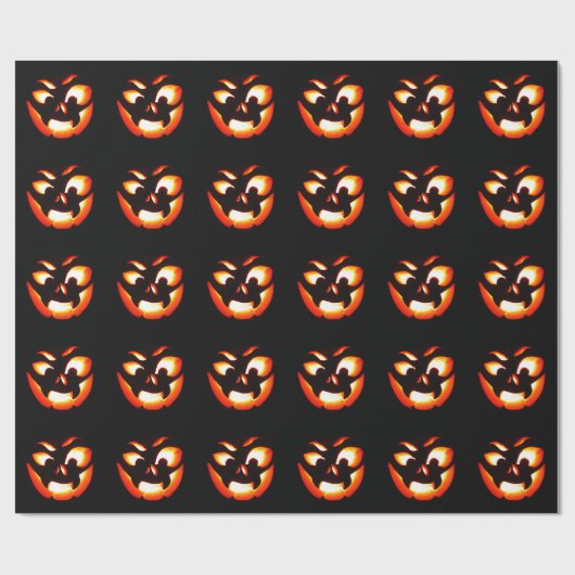 Vampire Jack-O-Lantern Geschenkpapier (Flach)