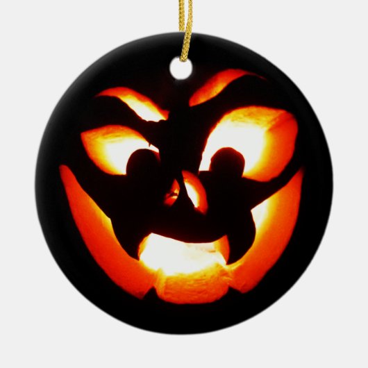 Vampire Jack-O-Lantern Keramik Ornament (Vorne)