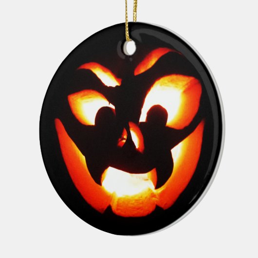 Vampire Jack-O-Lantern Keramik Ornament (Links)
