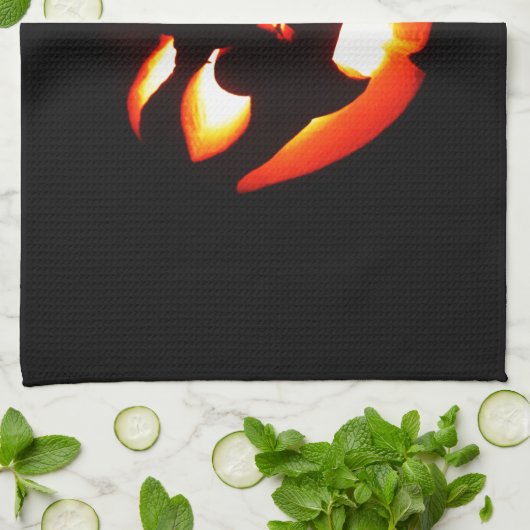 Vampire Jack-O-Lantern Küchentuch (Gefaltet)