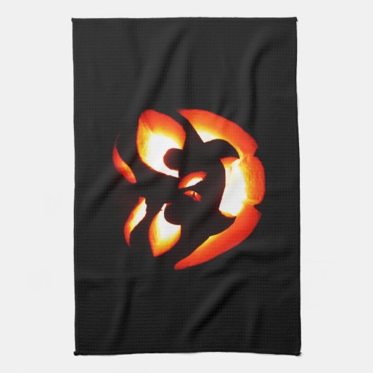 Vampire Jack-O-Lantern Küchentuch (Vertikal)