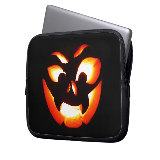 Vampire Jack-O-Lantern Laptopschutzhülle (Vorderseite Links)