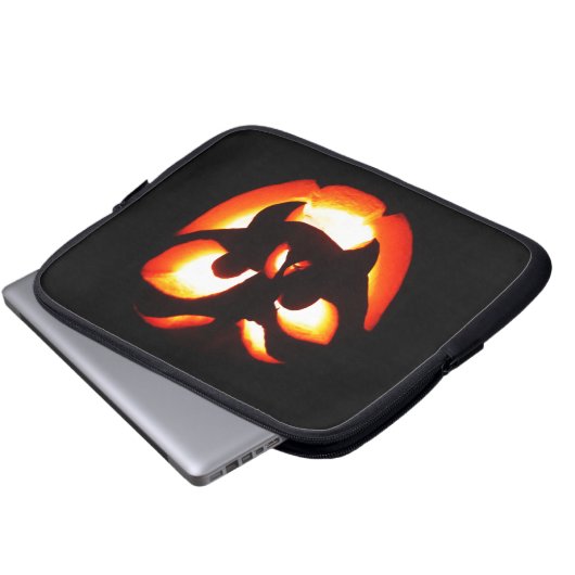 Vampire Jack-O-Lantern Laptopschutzhülle (Vorne Knopf)