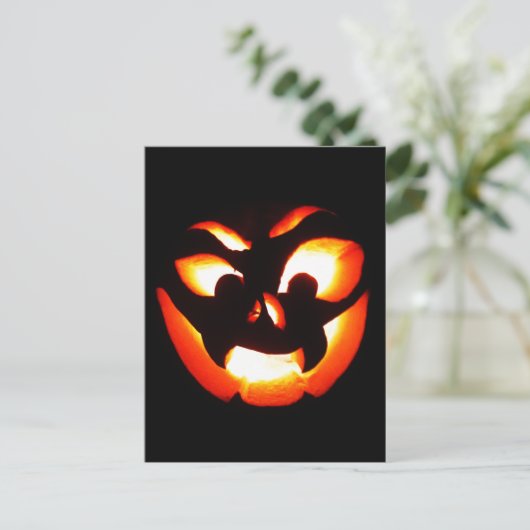 Vampire Jack-O-Lantern Postkarte (Stehend Vorderseite)