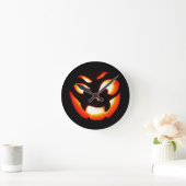 Vampire Jack-O-Lantern Runde Wanduhr (Zuhause)