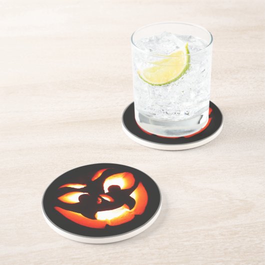 Vampire Jack-O-Lantern Sandstein Untersetzer (Seite)