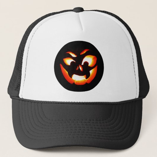 Vampire Jack-O-Lantern Truckerkappe (Vorderseite)