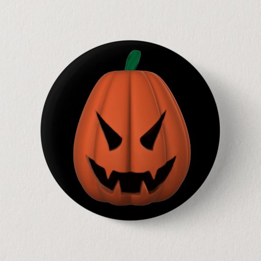 Vampire-Jack O'Lantern Knopf Button (Vorderseite)
