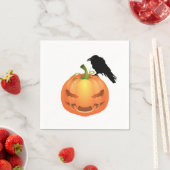 Vampire Jack o'lantern mit Raven Serviette (Beispiel)