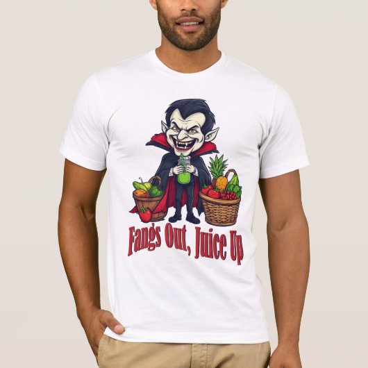 Vampire Juice Cleanse - Funny Halloween Healthy Li T-Shirt (Vorderseite)