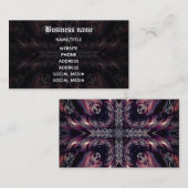 Vampire kaleidoscope Gothic Visitenkarte (Vorne/Hinten)