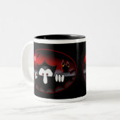 Vampire Kilroy- schwarze Tasse (Vorderseite Links)