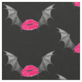 Vampire Kiss Demon Wing Goth Art Stoff (Nahaufnahme)