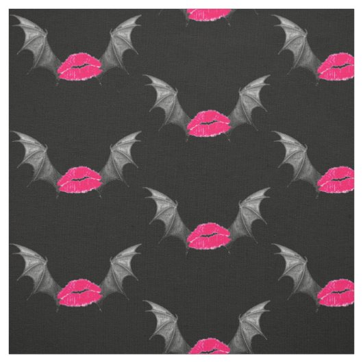Vampire Kiss Demon Wing Goth Art Stoff (Muster)