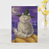 Vampire Kitty Karte (Gelbe Blume)