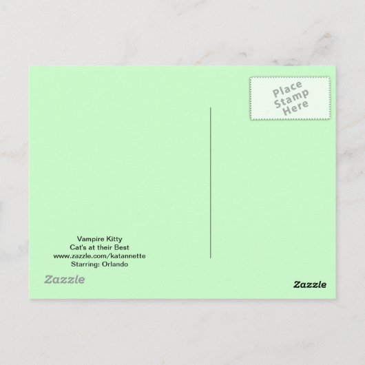 Vampire Kitty Postcard Postkarte (Rückseite)