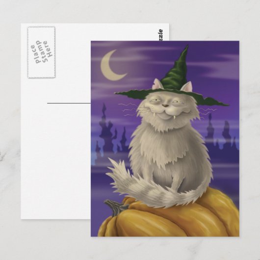 Vampire Kitty Postkarte (Vorne/Hinten)