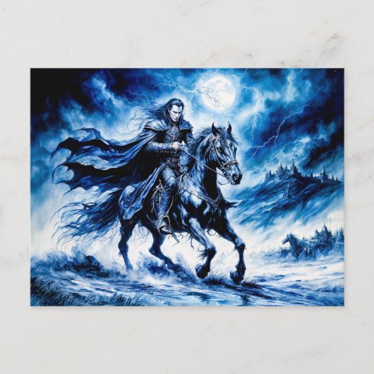 Vampire Knight fährt durch die Nacht der Sturmflut Postkarte (Vorderseite)