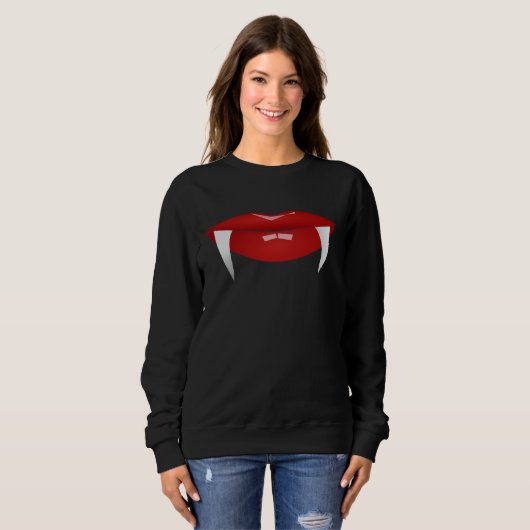 VAMPIRE LADIES HALLOWEEN T - SHIRT SWEATSHIRTS (Vorne ganz)