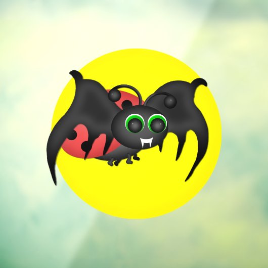 Vampire Ladybug Bat Fensteraufkleber (Blatt 3)