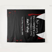 Vampire Lair Party Stoppen Sie Halloween nicht Wandteppich (Vorderseite (Horizontal))