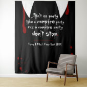 Vampire Lair Party Stoppen Sie Halloween nicht Wandteppich (Beispiel)