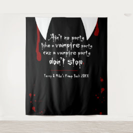 Vampire Lair Party Stoppen Sie Halloween nicht Wandteppich
