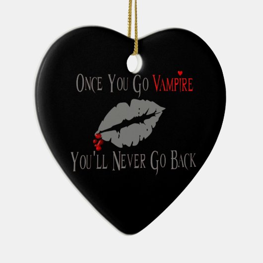 Vampire-Liebe Keramik Ornament (Rechts)