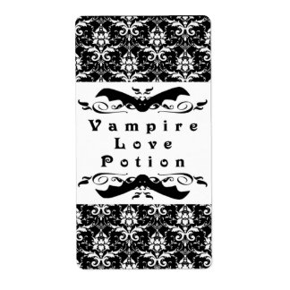 Vampire Liebe Tränke Halloween Labels