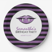 Vampire Lips Goth Birthday Party Paper Teller (Vorderseite)