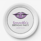 Vampire Lips Goth Birthday Party Paper Teller (Vorderseite)