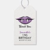 Vampire Lips Goth Birthday Vielen Dank für Ihr Ges Geschenkanhänger (Vorderseite)