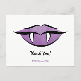 Vampire Lips Goth Halloween Geburtstagskarte Postkarte