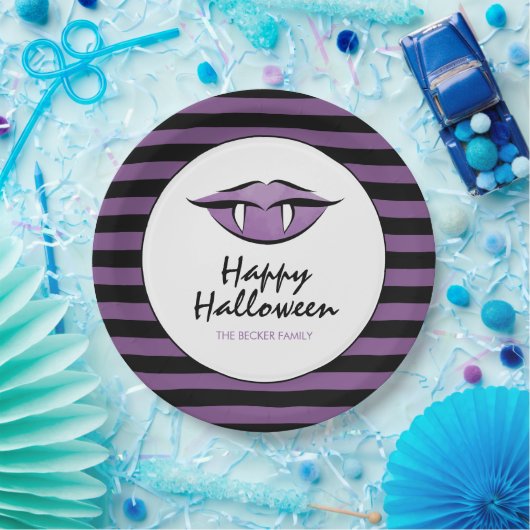 Vampire Lips Goth Happy Halloween Teller (Party)