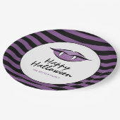 Vampire Lips Goth Happy Halloween Teller (Schrägansicht)