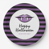 Vampire Lips Goth Happy Halloween Teller (Vorderseite)