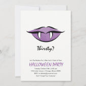 Vampire Lips Halloween-Party Einladungskarte Einladung (Vorderseite)