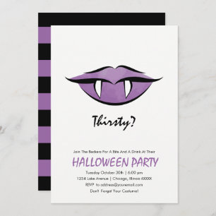 Vampire Lips Halloween-Party Einladungskarte Einladung