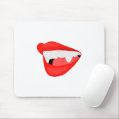 Vampire Lips Thirsty for a Neck Mousepad (Mit Mouse)