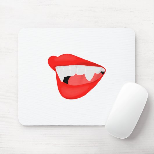 Vampire Lips Thirsty for a Neck Mousepad (Mit Mouse)