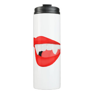 Vampire Lips Thirsty for a Neck Thermosbecher