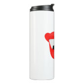 Vampire Lips Thirsty for a Neck Thermosbecher (Nach links gedreht)