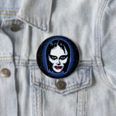 Vampire-Mädchen (Horror) Button (Beispiel)