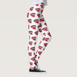 Vampire Manchmal beiße ich Halloween Leggings Whit