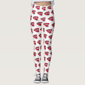 Vampire Manchmal beiße ich Halloween Leggings Whit (Vorderseite)