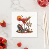 Vampire Martini Halloween Paper Serviette (Beispiel)