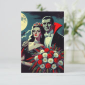 Vampire Matrimony Dankeskarte (Stehend Vorderseite)