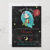 Vampire Mermaid Halloween Geburtstag Einladung (Vorderseite)