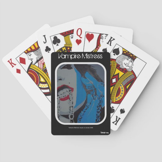 'Vampire Mistress' Spielkarten (Rückseite)